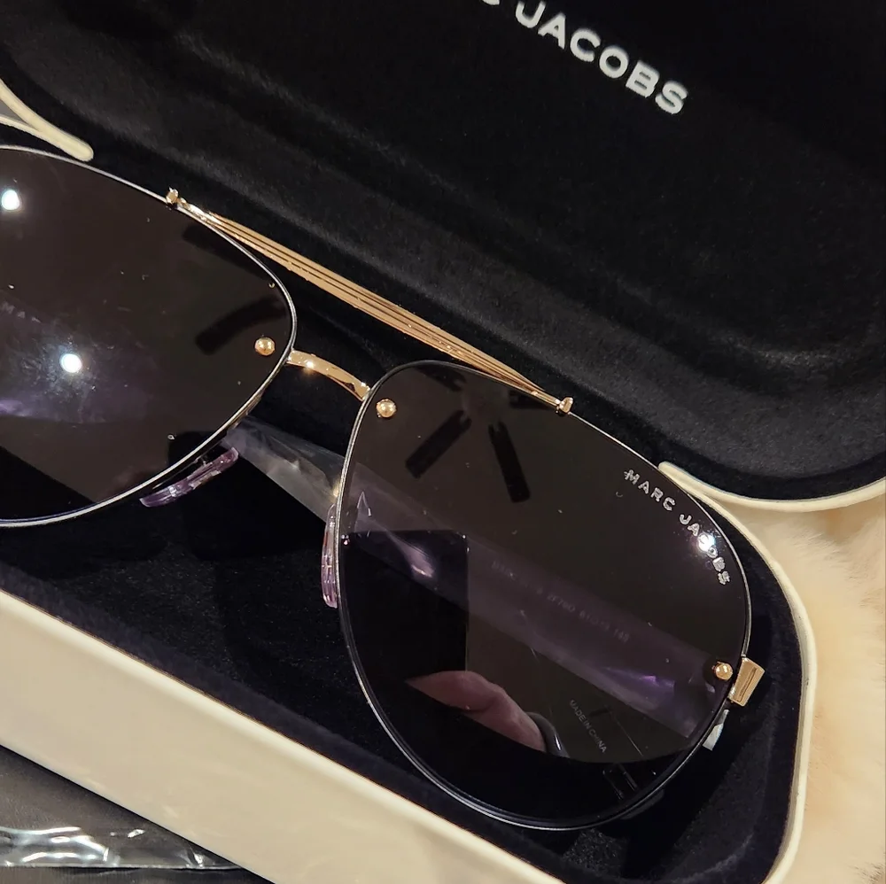 MARC JACOBS- 317/S Sunglasses Gold Grey (90) / Dark Grey Gradient